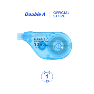 [เทปลบแท่งอ้วน] Double A เทปลบคำผิด ขนาด 5 มม. x 12 ม. คละสี จำหน่าย 1 ชิ้น