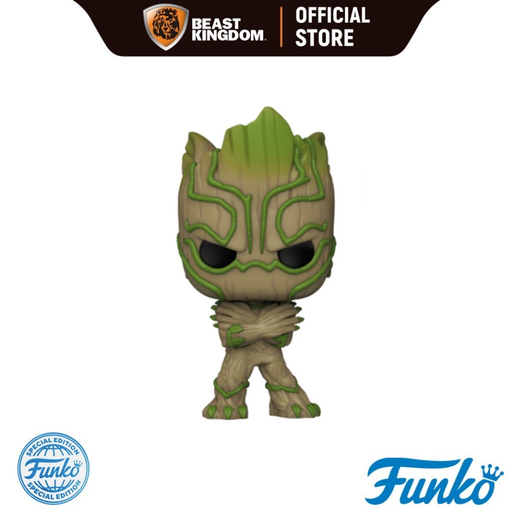 Funko POP! (81668) - Groot as Black Panther (1397)(Exclusive) POP! Marvel: We Are Groot