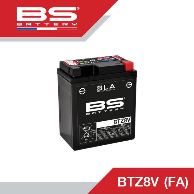 BS BATTERY BTZ8V (ของแท้) แบตเตอรี่สำหรับ XMAX R3 MT03 PCX150(‘14+) และรถรุ่นอื่นๆ ลูกละ 1,690฿ (รับประกัน 18 เดือน)