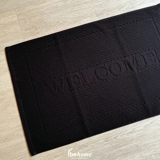Behome ผ้าขนหนู Hotel Collection สีดำ ด้ายคู่ เกรดA (มีขนาดให้เลือก)