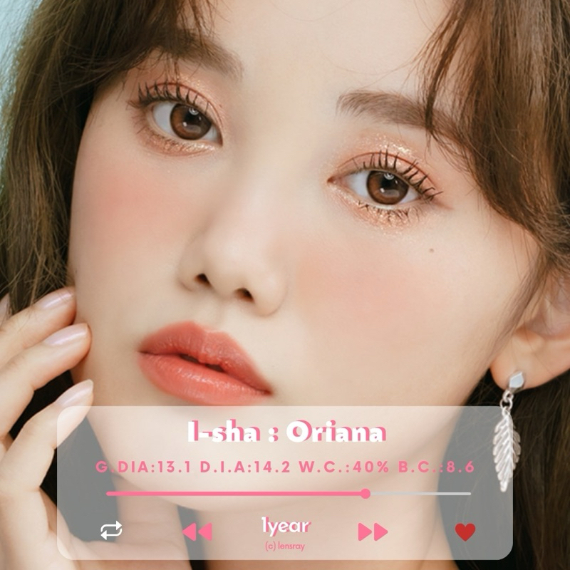 🍪🫧หมดอายุ10/2026💥(รายปี) i-sha รุ่น Oriana คอนแทคเลนส์รายปีของแท้พร้อมส่ง มีสายตาปกติ/ค่าสายตา