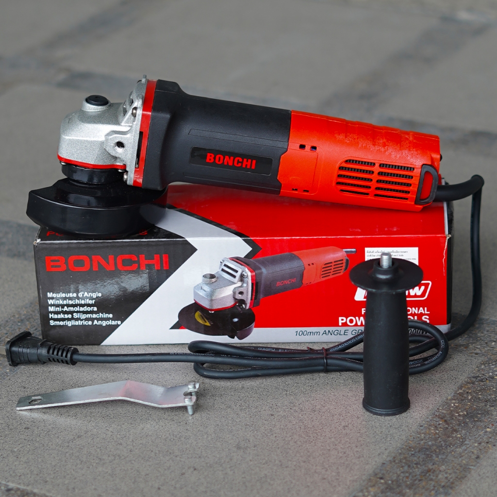BONCHI หินเจียร์ ขนาด 4 นิ้ว รุ่น S1M-100A กำลังไฟ 1000W เครื่องเจียร หินเจียร ลูกหมู เครื่องเจียร์ไฟฟ้า.