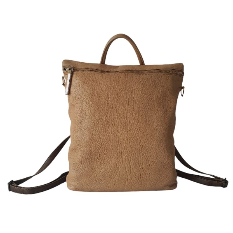 Fin Esker 🎒กระเป๋าเป้สีน้ำตาล กระเป๋ามือสอง