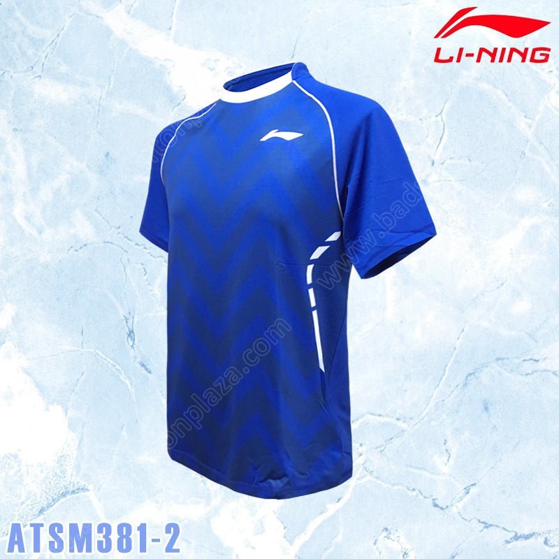【 ของแท้ % 】เสื้อแบดมินตันคอกลม ATSM381 หลี่หนิง (ATSM381-2)