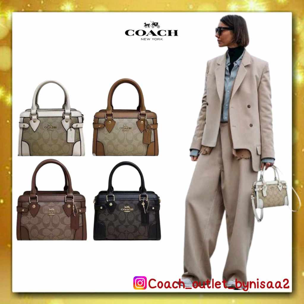 Coach Signature Small Darcie Carryall Crossbody Top Handle Bag