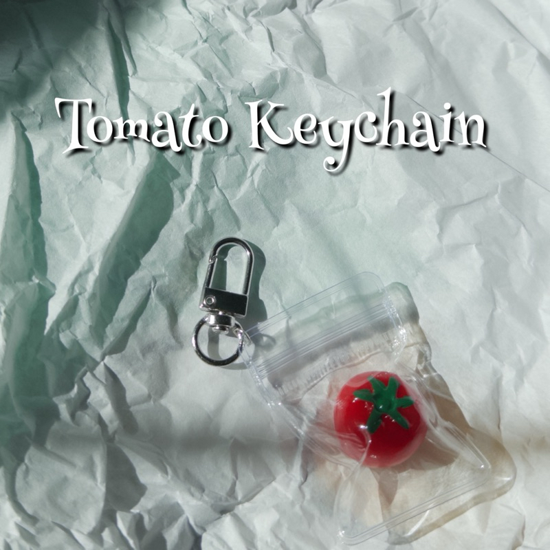 [พร้อมส่ง] 🍅tomato keychain พวงกุญแจมะเขือเทศ ห้อยกระเป๋า Airpods