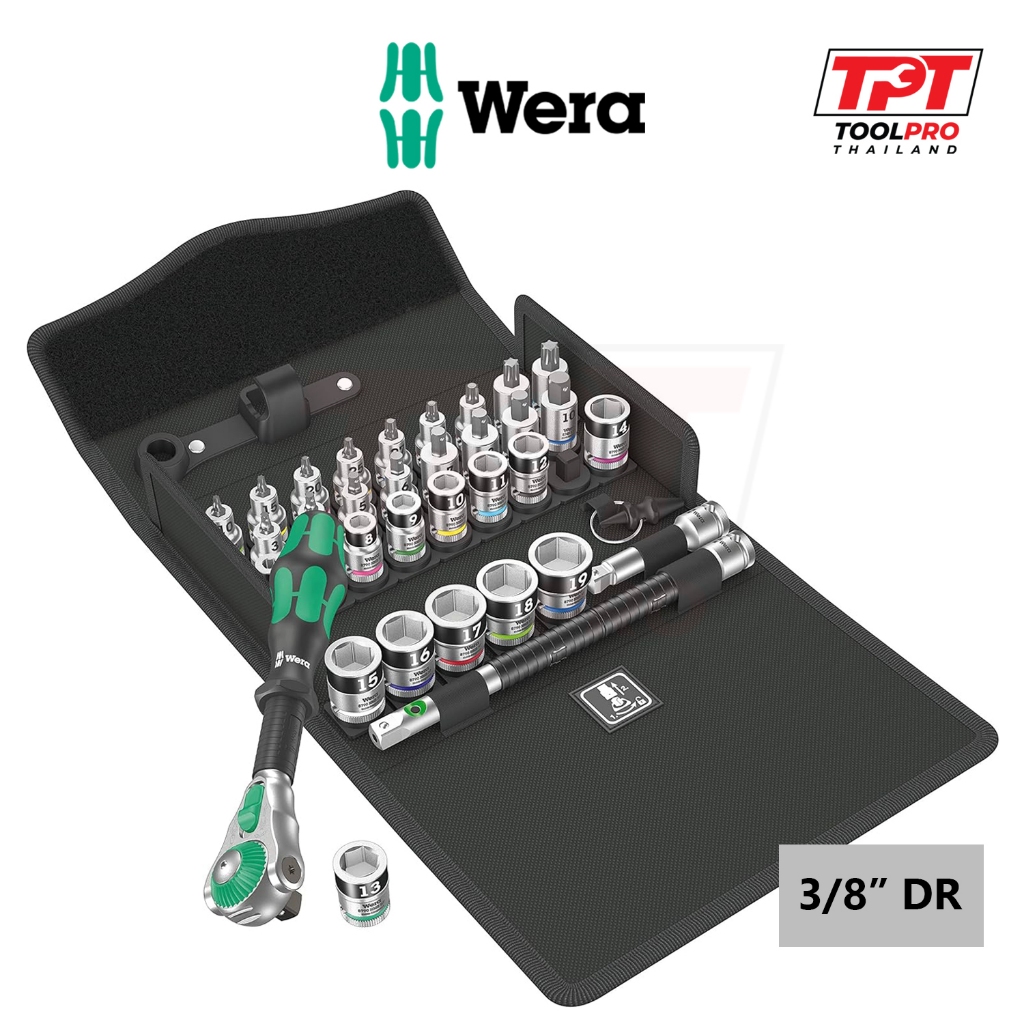 Wera ชุดเครื่องมือ 3/8" 8100 SB All-in Zyklop Speed (05003536001)