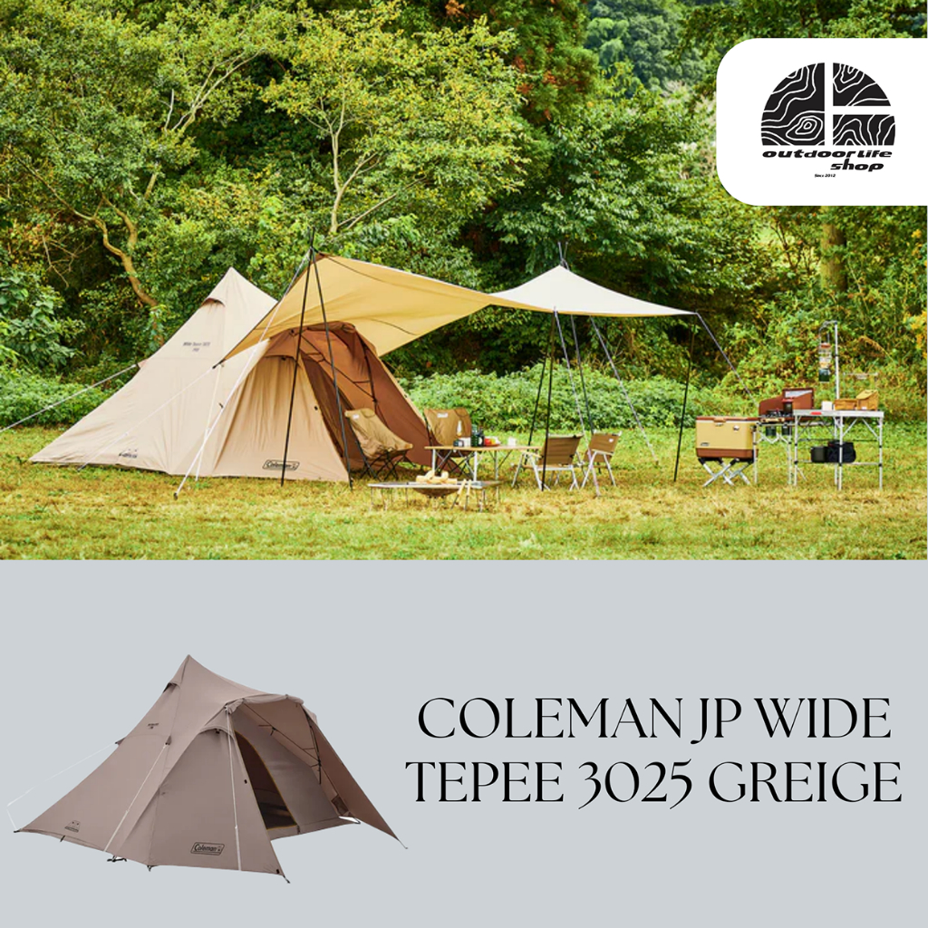 Coleman JP Wide Tepee 3025 Greige 2185613 เต็นท์กระโจมทรงเท่ห์