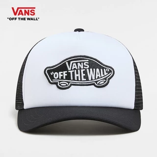 VANS CLASSIC PATCH CURVED BILL TRUCKER BLACK-WHITE หมวก