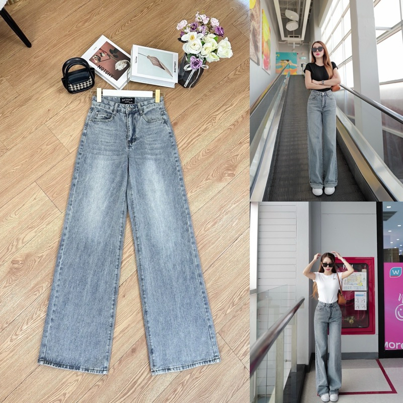 INFINITY : Inz jeans Pants: อินซ์ กางเกงยีนส์ขากระบอกใหญ่