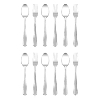 RRS ช้อน-ส้อม สแตนเลส รุ่นหนา 2.5mm. 6คู่/12คู่ ลายปริ๊นเซส
