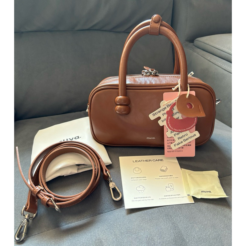ส่งต่อ กระเป๋า Muva. รุ่น Boston สีCocoa สีฮิต แท้💯 จากJam official (ig เหลือ2000บาท ส่งฟรี)