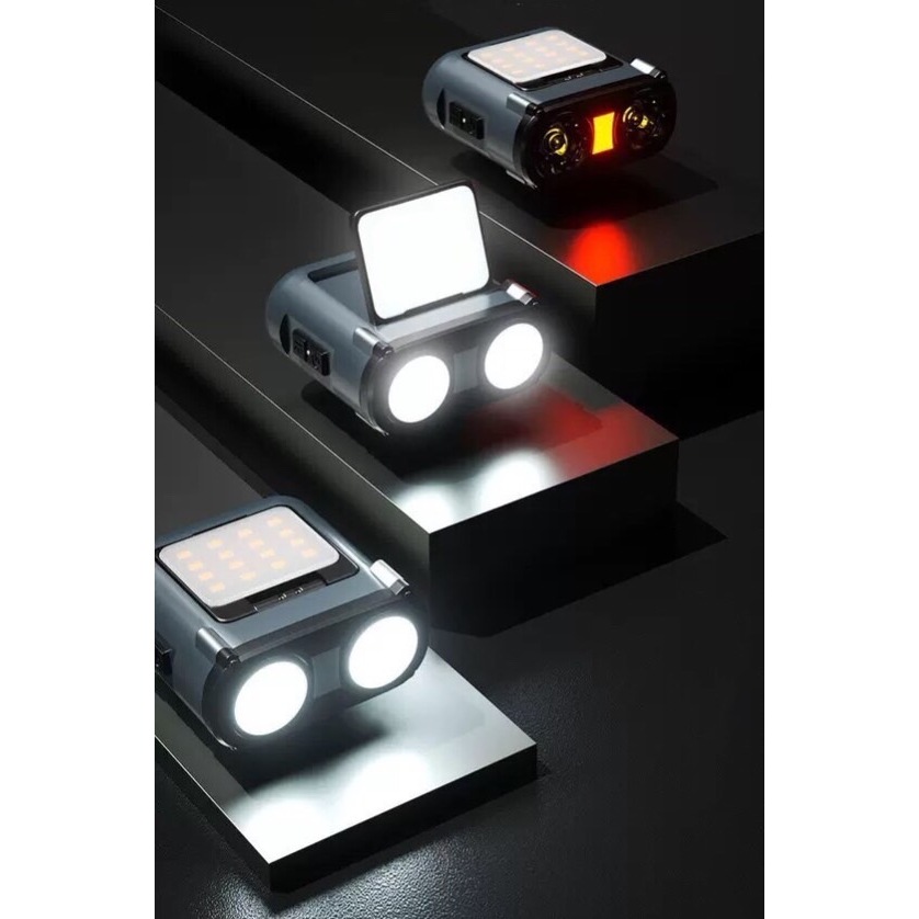 ไฟหน้าแบบ LED น้ำหนักเบา900ลูเมน,ไฟฉายชาร์จไฟได้ประเภท Type-C กันน้ำ พร้อมสายคาดศีรษะ ใส่สะดวก สบาย