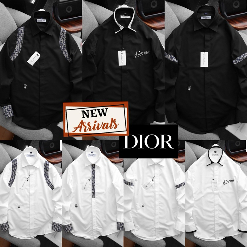 DIOR SHIRT UNISEX 👦🏻 เสื้อเชิ้ตแบรนด์สำหรับผู้ชาย 🏷️Hiend 💯 ร้านค้าจัดส่งไว