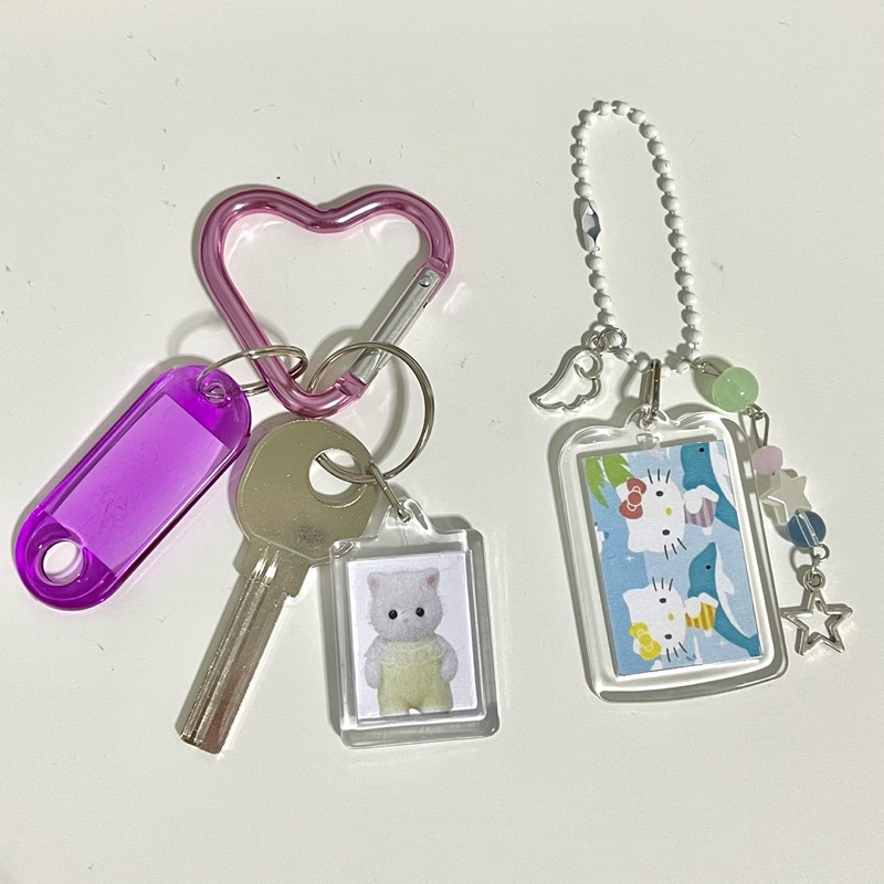 ( update !) พวงกุญแจลูกปัดกรอบรูป🎀🍥 | keychain พวงกุญแจลูกปัด