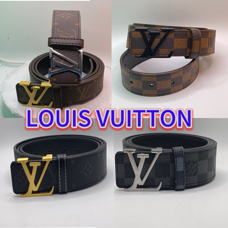 เข้มขัดชาย หลุยส์ LOUISVUITTON เข็มขัดแฟชั่นลายตารางมีหัว3สีให้เลือกมีทุกขนาด27-44รับประกันคุณภาพ