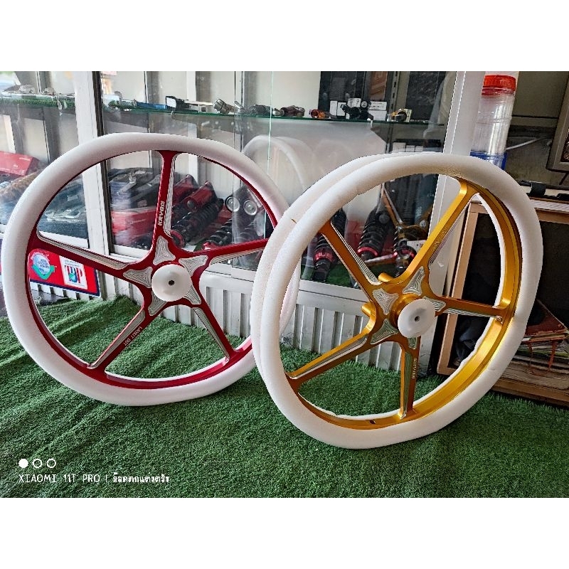 ล้อแม็ก wave 110 i wave 125 i พร้อมตรงรุ่นสำหรับอัลลอยมิเนียมยกชุด
