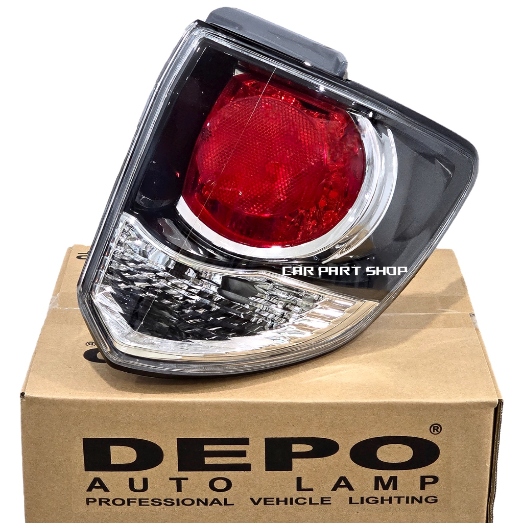 (DEPO) ไฟท้าย ไฟทับทิมท้าย TOYOTA​ FORTUNER​ CHAMP​ ฟอร์จูนเนอร์ แชมป์ 2012​ 2013​ 2014​ โคมดำ