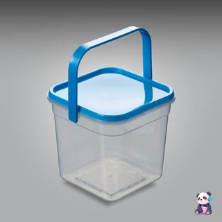 (แพ็ค 20 ชิ้น) ถังน้ำดื่มทรงสี่เหลี่ยม (480 ml.) + ฝาปิด + หู