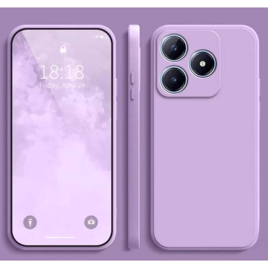ส่งด่วน เคส ซิลิโคน สำหรับ Infinix Smart9 8 8HD 7 7HD 5 Hot50 50i 40i 20i 30i เคส กำมะหยี่ สีพื้น กันกระแทก พลาสเทล