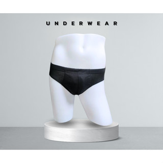 [MRK SHOP] กางเกงในชาย (ยางหุ้ม) รุ่น 900 / สีดำล้วน