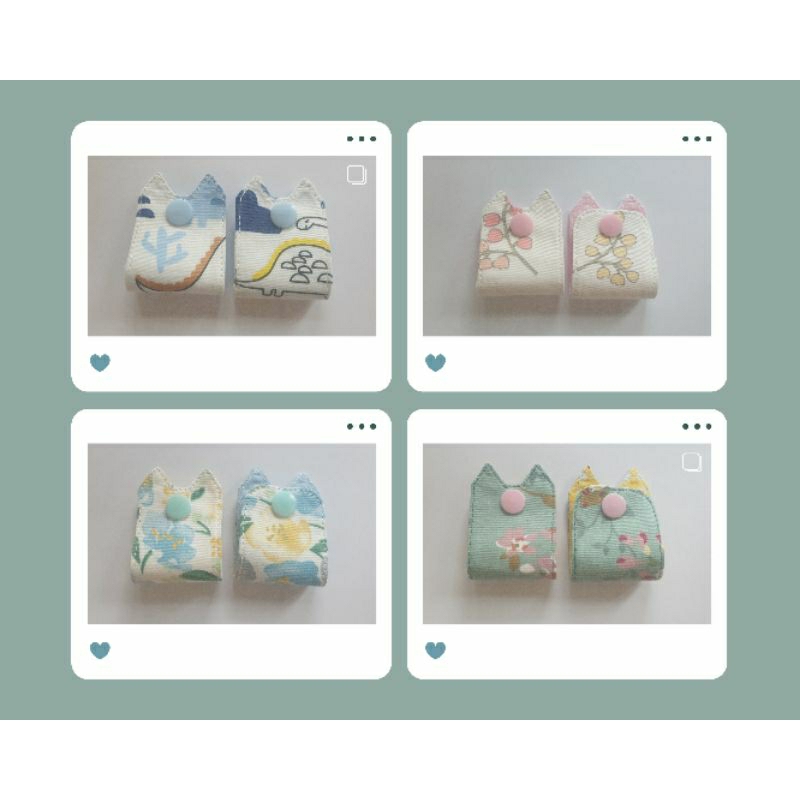 *ราคาต่อคู่* set 2 Dog ears ที่เก็บสายไฟ สายชาร์จต่างๆรูปหูน้องหมา