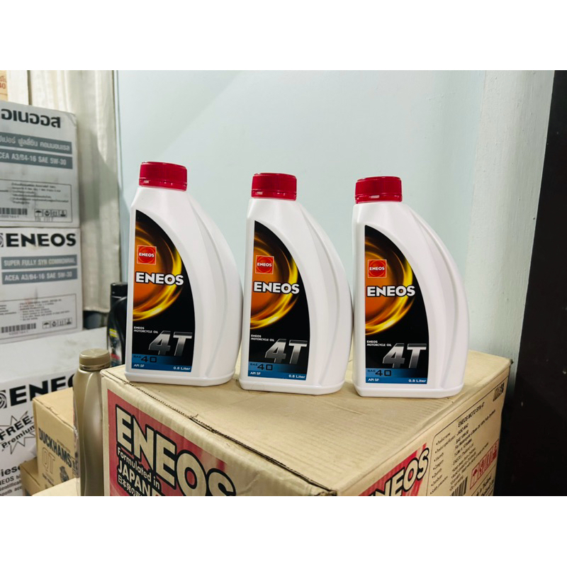 จัดโปร!! น้ำมันเครื่อง Eneos เอเนออส 4T SAE40 ขนาด 0.8 ลิตร สำหรับรถมอเตอร์ไซค์ 4 จังหวะ