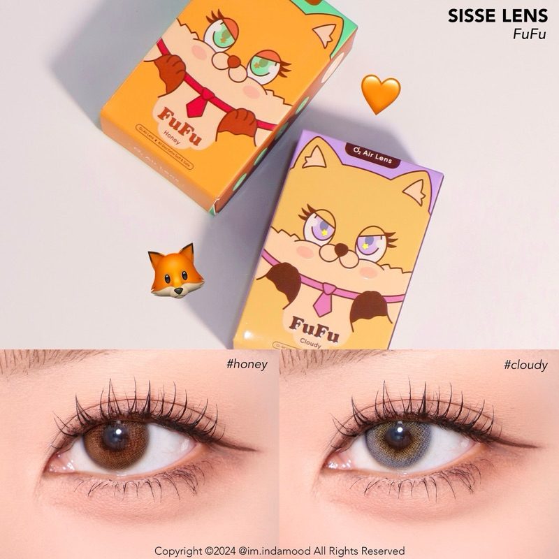 SISSE LENS รุ่น FUFU SERIES คอนแทคเลนส์เกาหลีรายเดือน [0.00, -0.50 ถึง -10.00] SISSÈ LENS