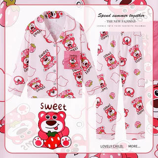ชุดนอนเด็ก ลายน่ารัก เนื้อผ้าcottonอย่างดี