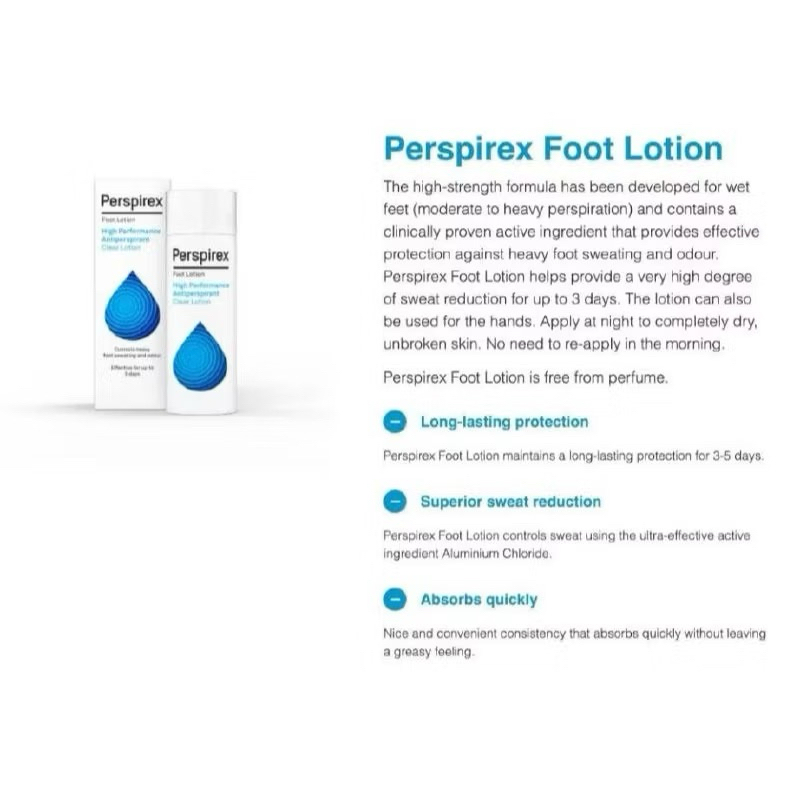 PERSPIREX ANTIPERSPIRANT HAND AND FOOT LOTION 100ML ราคา ถูกที่สุด ดีลบีเคเค แกลเลอรีภาพที่ 4