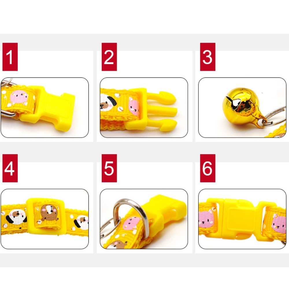 ยกแผง 12ชิ้น ปลอกคอสัตว์เลี้ยง แมว สุนัข ปลอกคอแฟชั่น ปลอกคอกระดิ่ง Pet Collars มีลายให้เลือกเยอะ รูปที่ 3