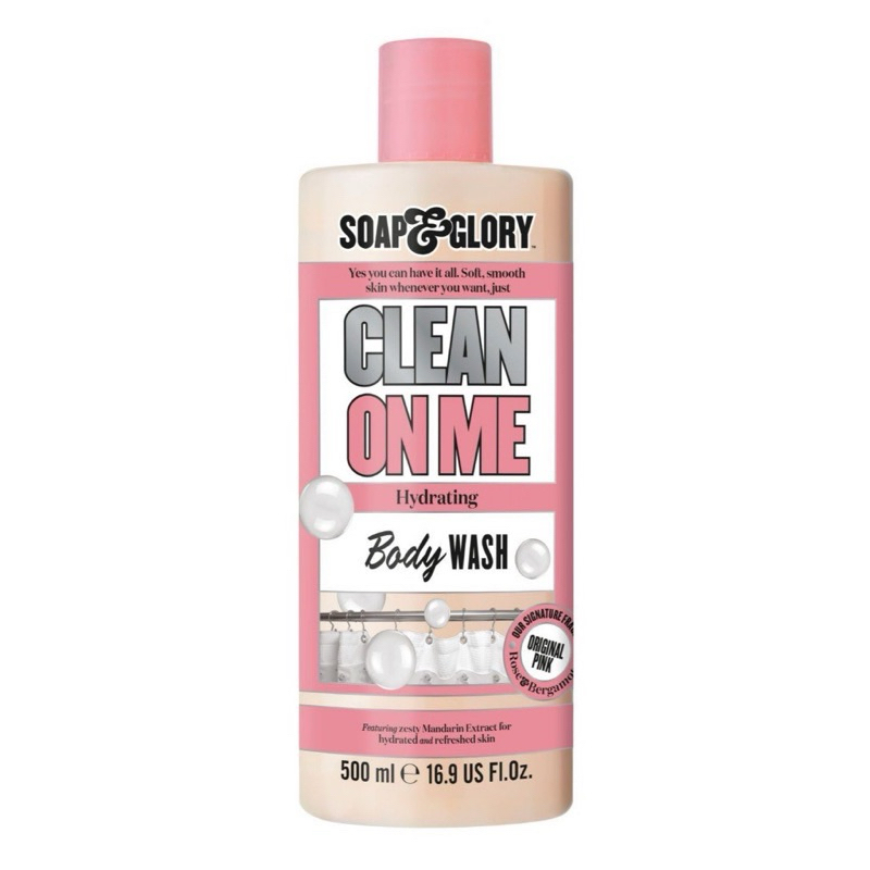 ครีมอาบน้ำ Soap & Glory โซพ แอนด์ กลอรี่ คลีน ออน มี ไฮเดรติ้ง บอดี้ วอช 500 มล.