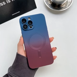 Silicone Magnetic Case For iPhone 17 16 15 14 13 12 11 Promax Pro Plus เคสไอโฟน เคสกันกระแทก