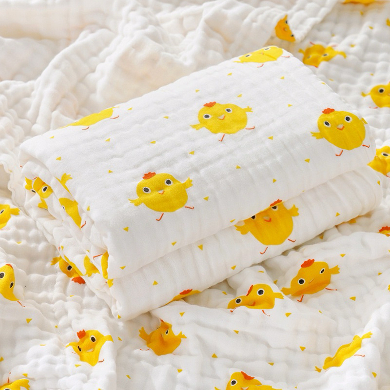 ผ้าห่ม ห่อตัว เช็ดตัว Cottonหนา2ผืนปะกบกัน 70x90cm สัมผัสนุ่มซับน้ำดี(ชค เล็ก) รูปที่ 6