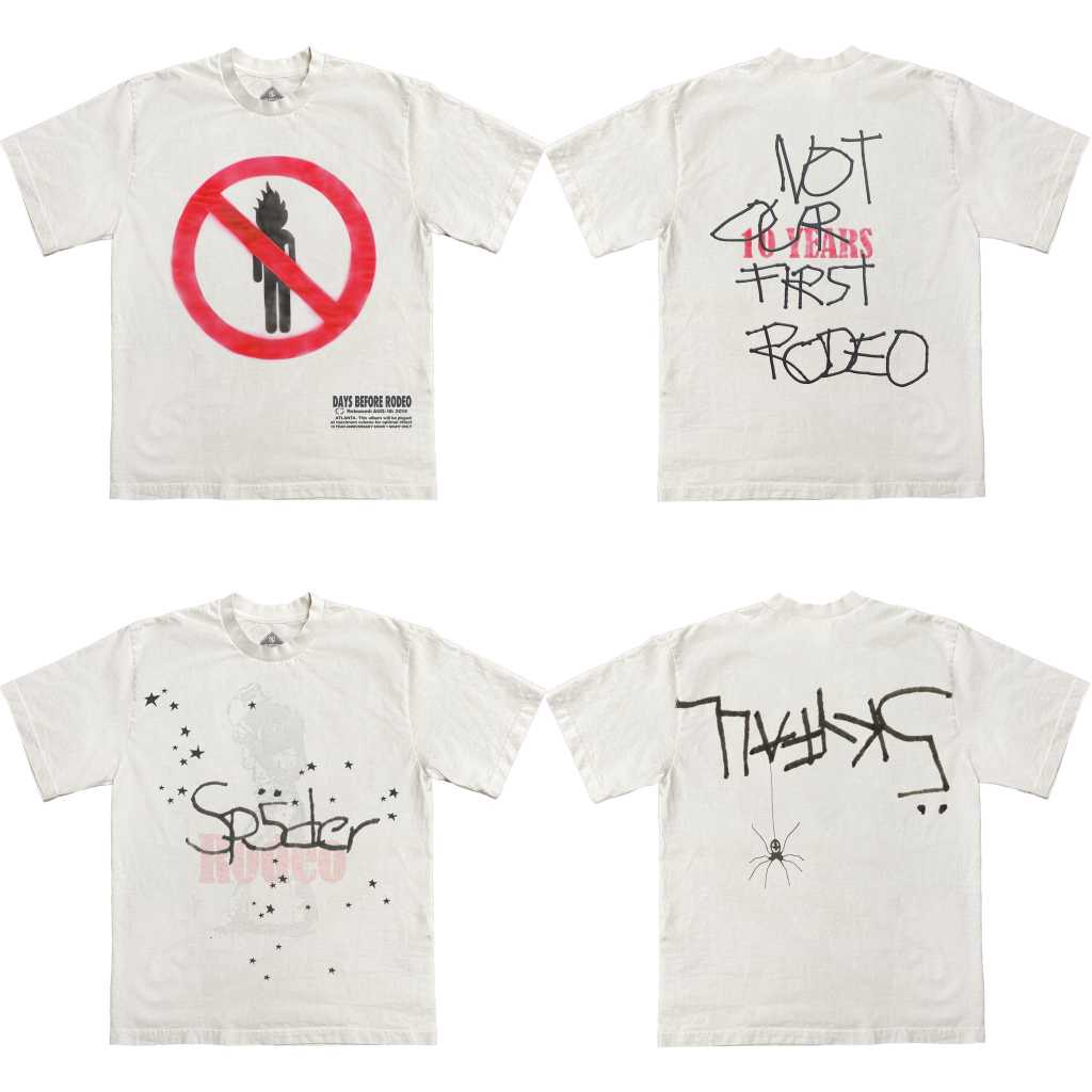 [ ของแท้ ] เสื้อยืด Cactus Jack X SP5DER , Rodeo ของใหม่ ลายใหม่ ล่าสุด ( พร้อมส่ง )