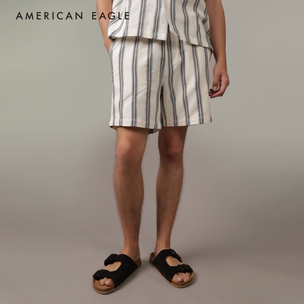 American Eagle 7" Lived-In Striped Trekker Short กางเกง ผู้ชาย ขาสั้น (EMSO 013-7759-100)