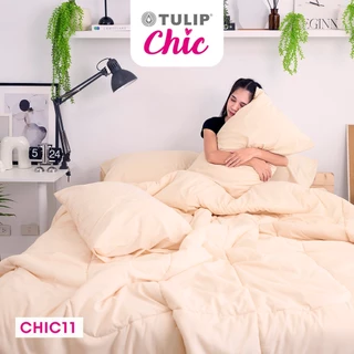 TULIP CHIC สีพื้น CHIC11 ชุดผ้าปู ผ้าห่มนวม ให้ความมินิมอล สัมผัสนุ่มไม่ระคายผิว