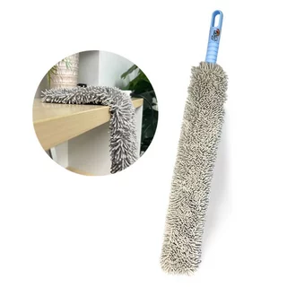 Poly-Brite โพลี-ไบรท์ ไม้ปัดฝุ่นไมโครไฟเบอร์ ดับเบิ้ลแอคชั่น ด้ามสั้น ดัดได้ ทำความสะอาดซอกมุม