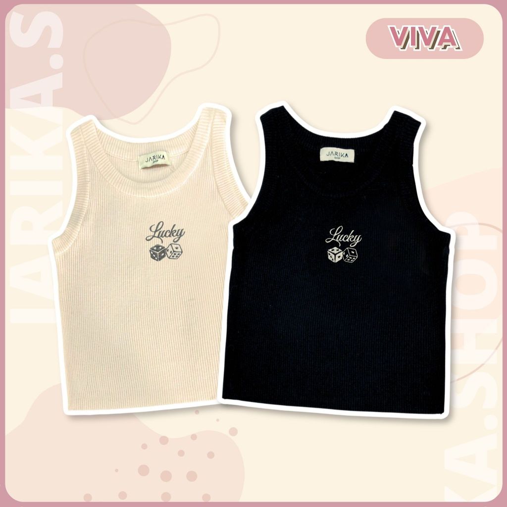 Jarika.shop - เสื้อกล้ามไหมพรม รุ่น VIVA ( งานป้าย.. Jarika )
