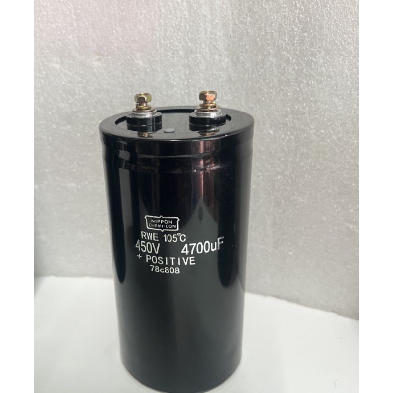 คาปาซิเตอร์ 4700uF 450V NIPPON ขนาด 14x7.5CM. ของแท้ ในไทยพร้อมส่ง 4700UF 450Vdc ของดี 4700UF 450Vdc