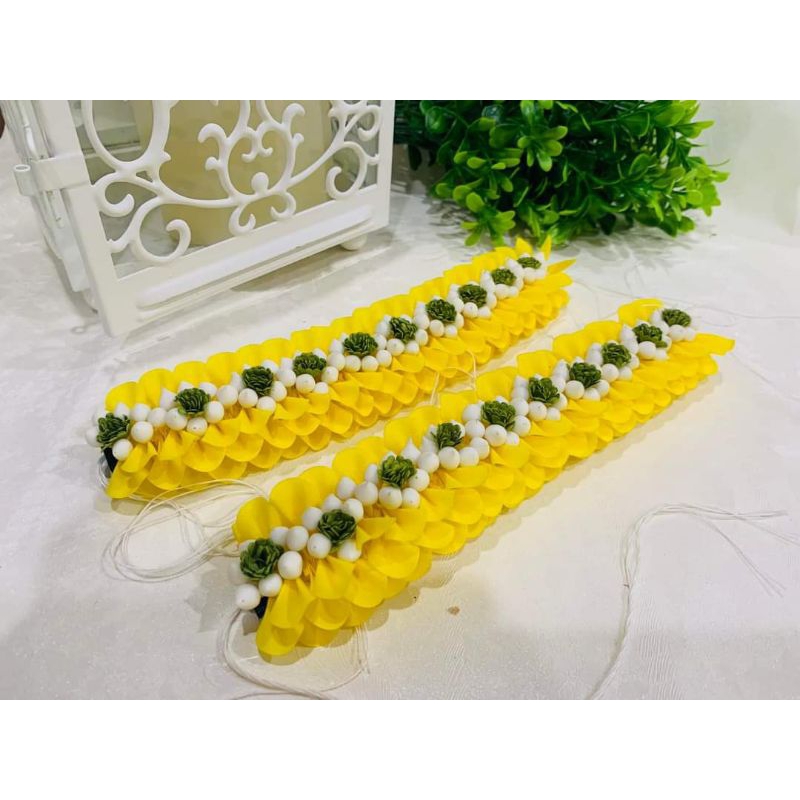 มาลัยแบน มาลัยซีก มาลัยคาดเทียนแพ 8 นิ้ว/เส้น สั่งสีได้