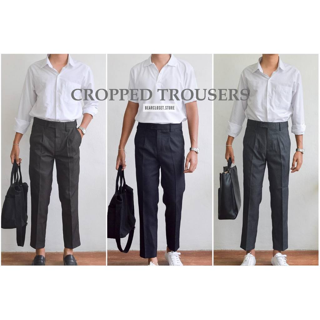 กางเกงขาเต่อ (Cropped Trousers) ผ้าวูล (Wool)