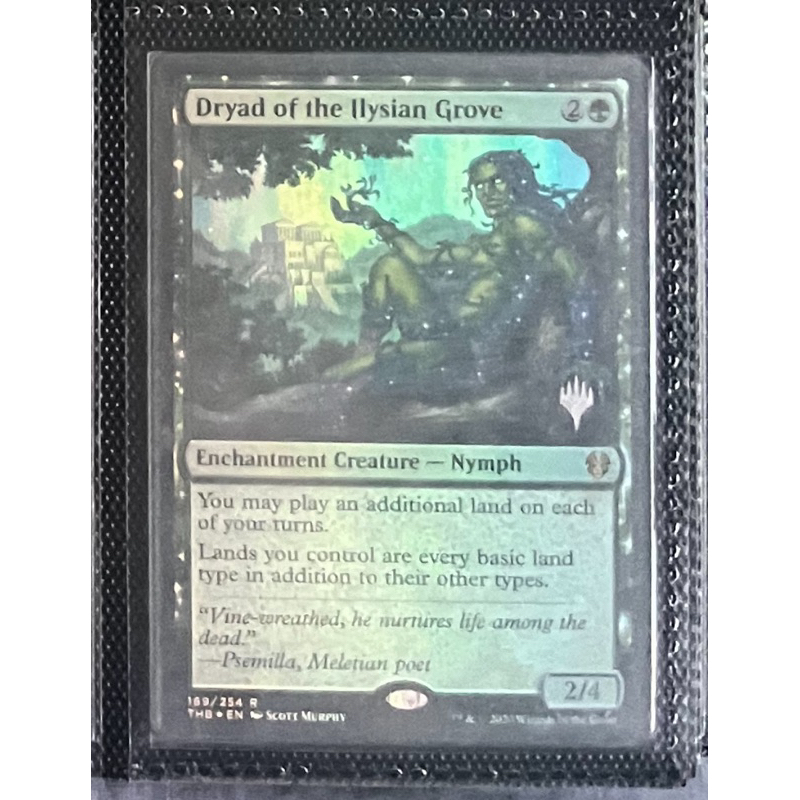 การ์ด MTG Dryad of the Ilysian Grove Foil Green EDH Magic the gathering รุ่น THB สภาพ Ex-Nm