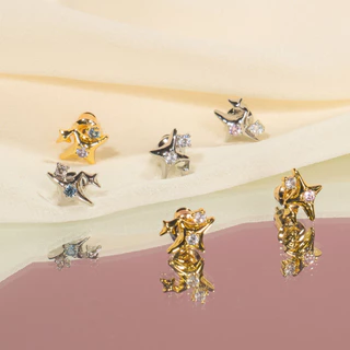 Petite Janus Wink Stud ต่างหูสตั๊ดรูปดาว