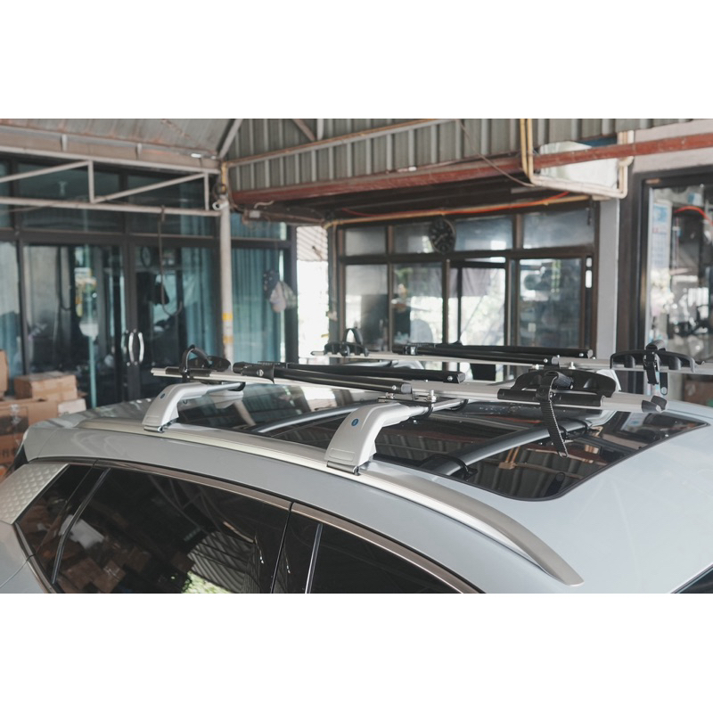 ชุดคานหลังคา ตรงรุ่น Hanuman Rack มีกุญแจ LOCK ติดตั้งเองได้ง่ายๆ ATTO JEECOO