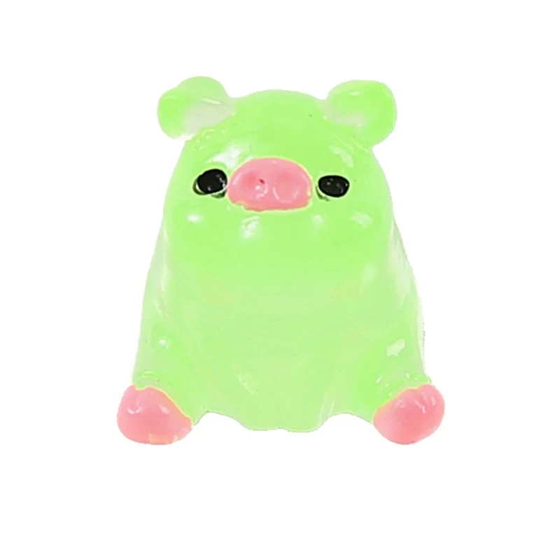 ตุ๊กตาหมูเรซิ่นเรืองแสงขนาดเล็ก thumbnail 6