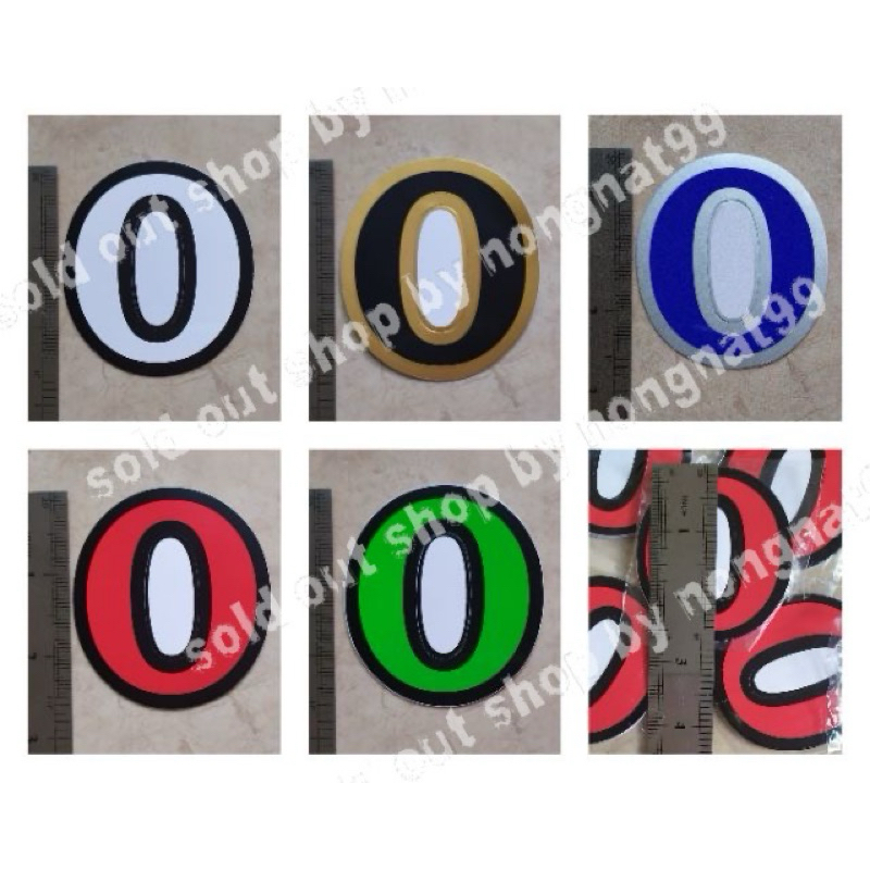 1ตัว สติ๊กเกอร์ตัวเลข ตัวเลขอาราบิค สูง7cm. เลข0 เลข5 มี6สีให้เลือก - รูปที่ 2
