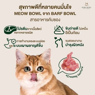 บาร์ฟแมว - BARF สูตรไก่ l 500G - (Meow Bowl) Chicken Story