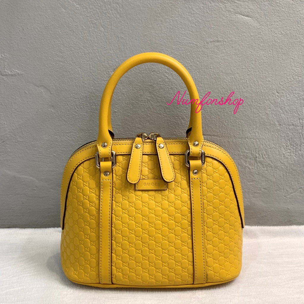 Gucci Soft Microguccissima Mini Dome Bag Yellow มือสองสภาพดี