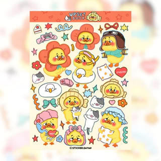 สติ๊กเกอร์ PVC ไดคัท กันน้ำ ลอกแล้วไม่ทิ้งคราบกาว สีชัด ติดทนนาน ขนาด A6 ลายการ์ตูนใหม่